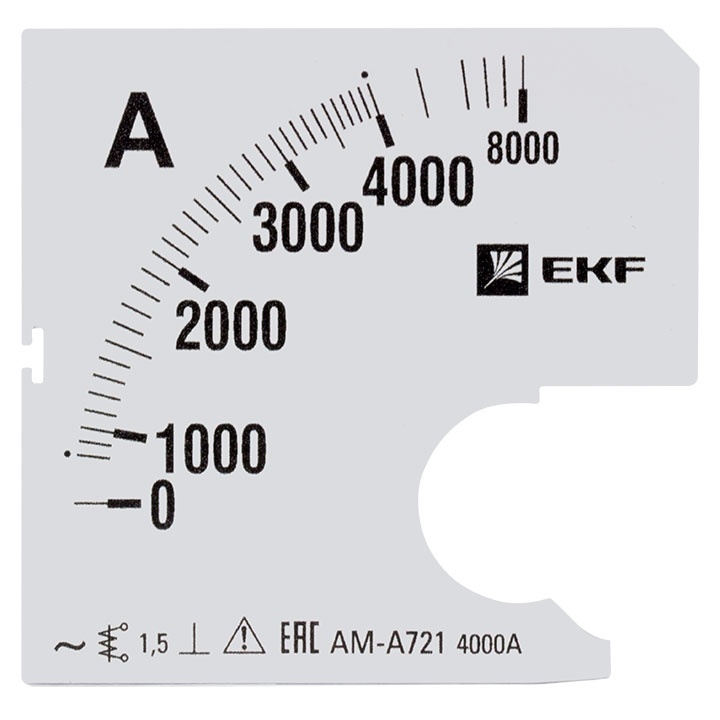 Шкала сменная для A721 4000/5А-1,5 EKF PROxima фото 1