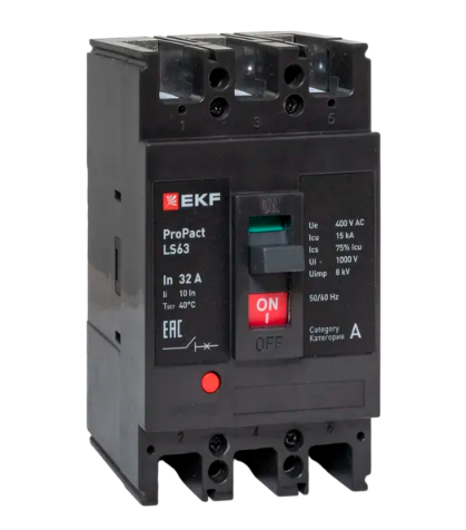 Выключатель LS63 15кА 3P 32А ProPact EKF фото 1