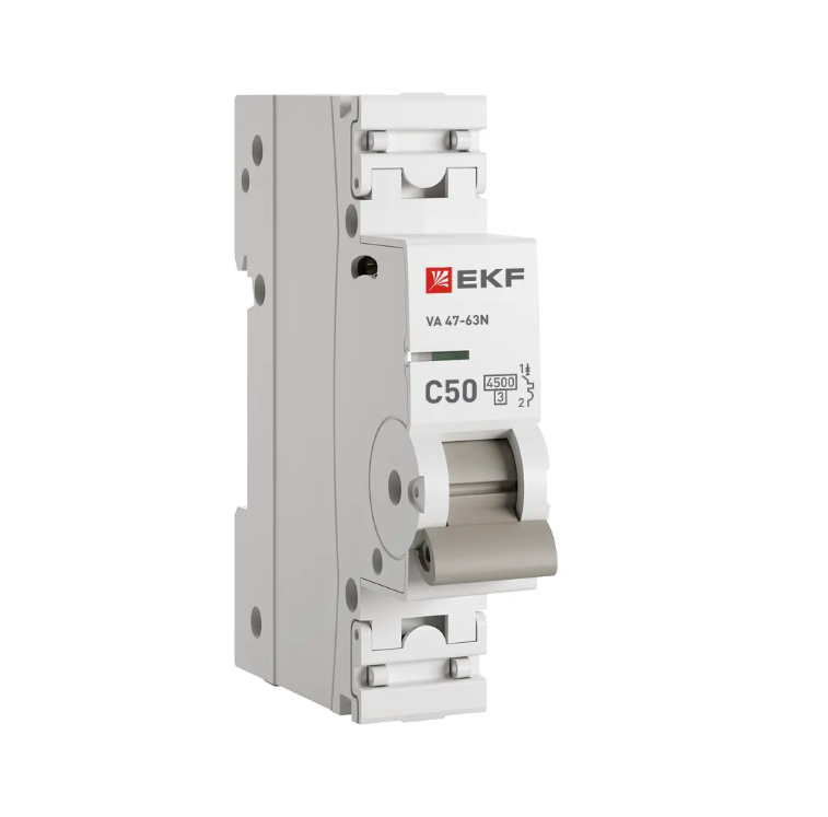 Выключатель ВА 47-63 1P 50А (С) 4,5 kA EKF PROxima фото 1