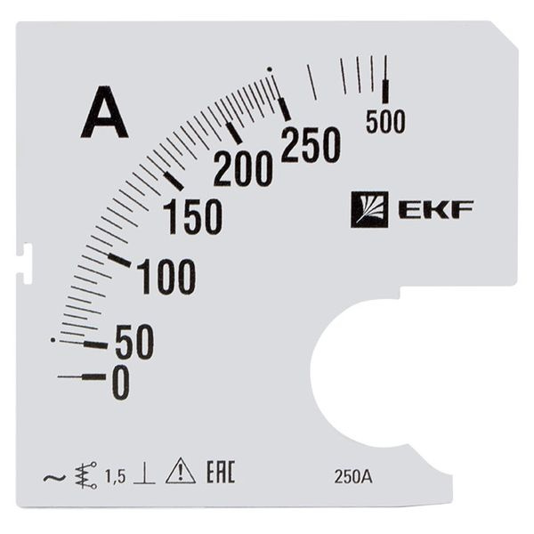 Шкала сменная для A961 250/5А-1,5 EKF PROxima фото 1