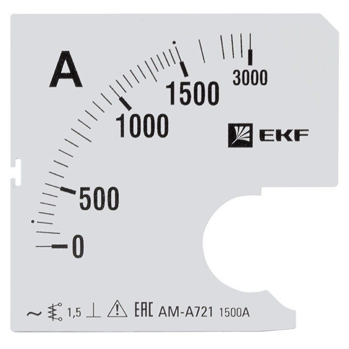Шкала сменная для A721 1500/5А-1,5 EKF  фото 1
