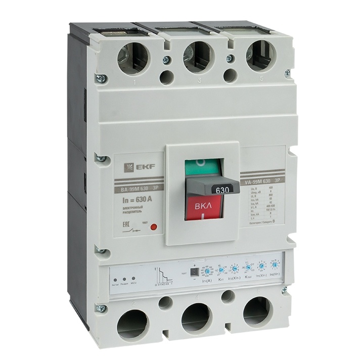 Выключатель ВА-99М 630/630А 3P 65кА с эл. расц. EKF фото 1