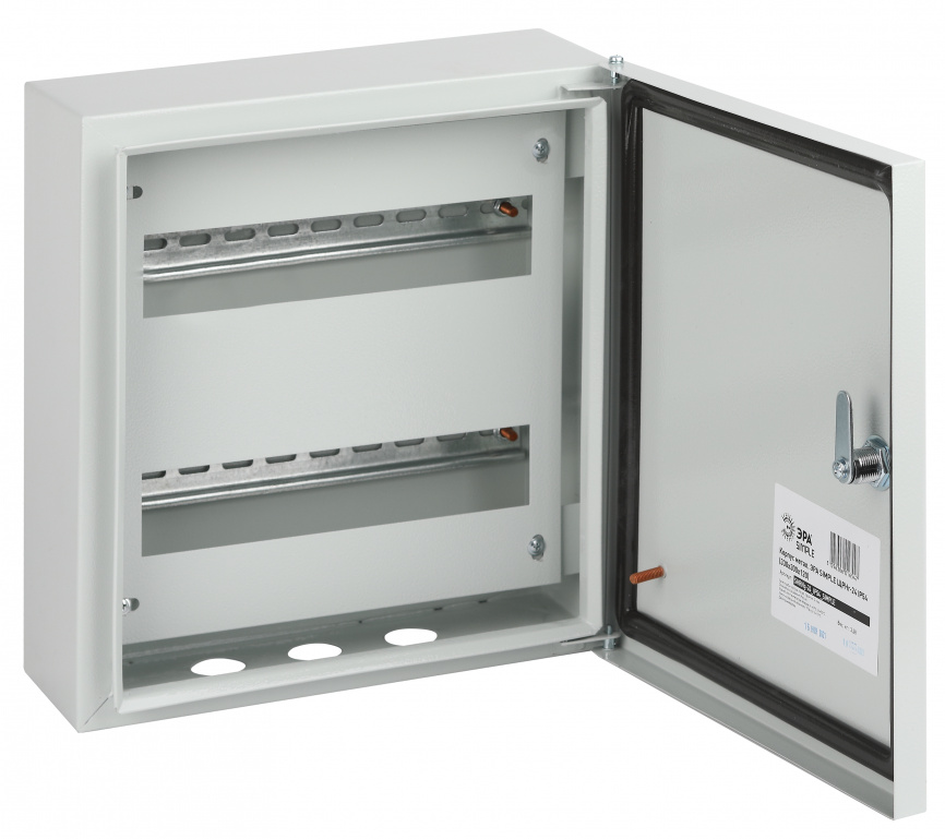 Корпус металлический навесной ЭРА SIMPLE ЩРНг-24 (330х300х120) IP54 У2 серый фото 1