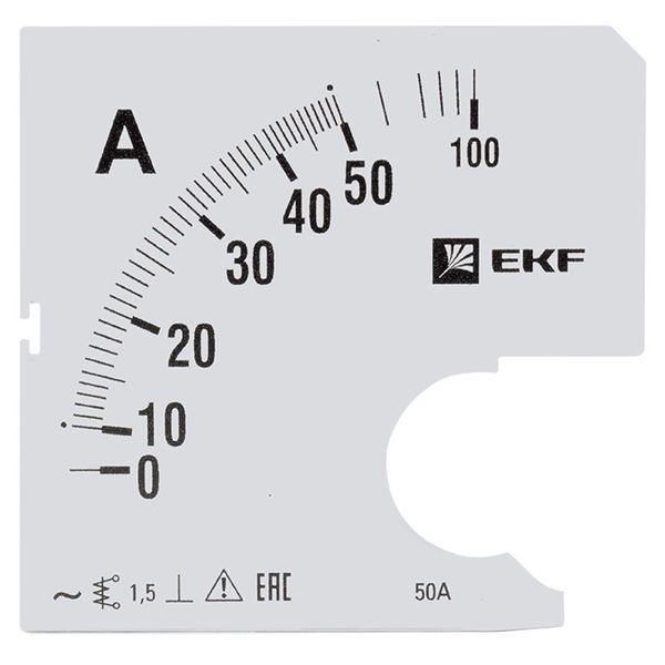 Шкала сменная для A961 50/5А-1,5 EKF PROxima фото 1