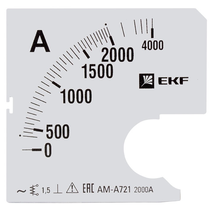 Шкала сменная для A721 2000/5А-1,5 EKF фото 1
