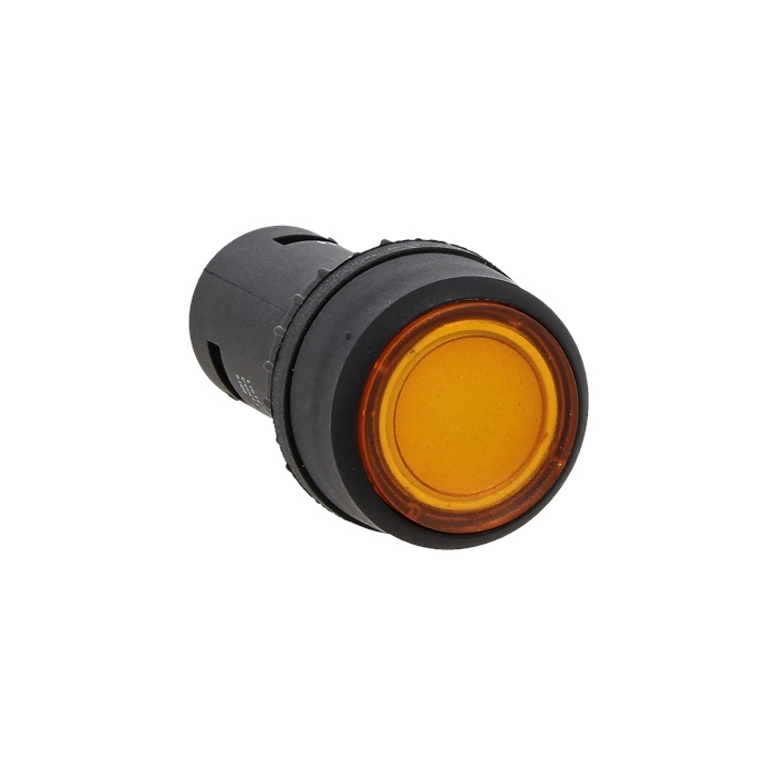 Кнопка SW2C-10D желтая с подсветкой фото 1