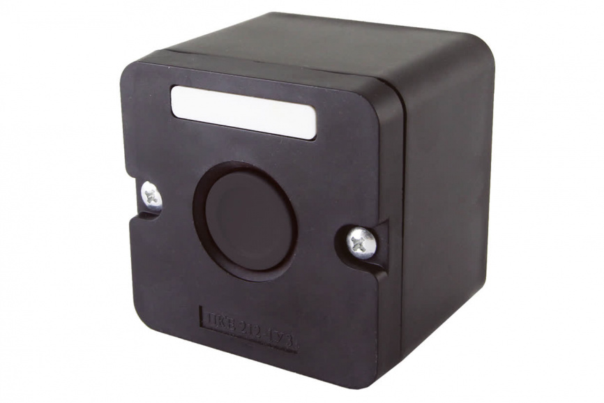 Пост кнопочный ПКЕ 222-1 черный IP54 TDM фото 1
