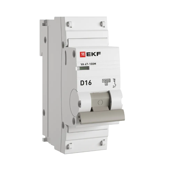 Выключатель ВА 47-100M 1P 16А (D) 10kA без тепл. расцепит. EKF PROxima фото 1