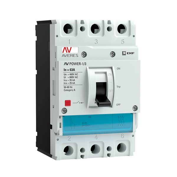Выключатель AV POWER-1/3 63А 35kA TR фото 1