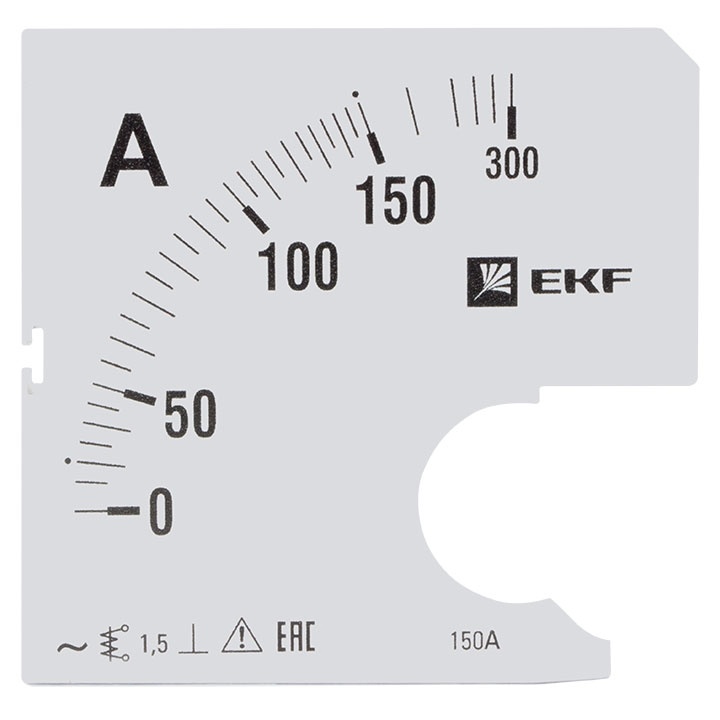 Шкала сменная для A961 150/5А-1,5 EKF PROxima фото 1