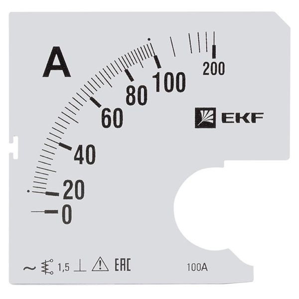 Шкала сменная для A961 100/5А-1,5 EKF PROxima фото 1