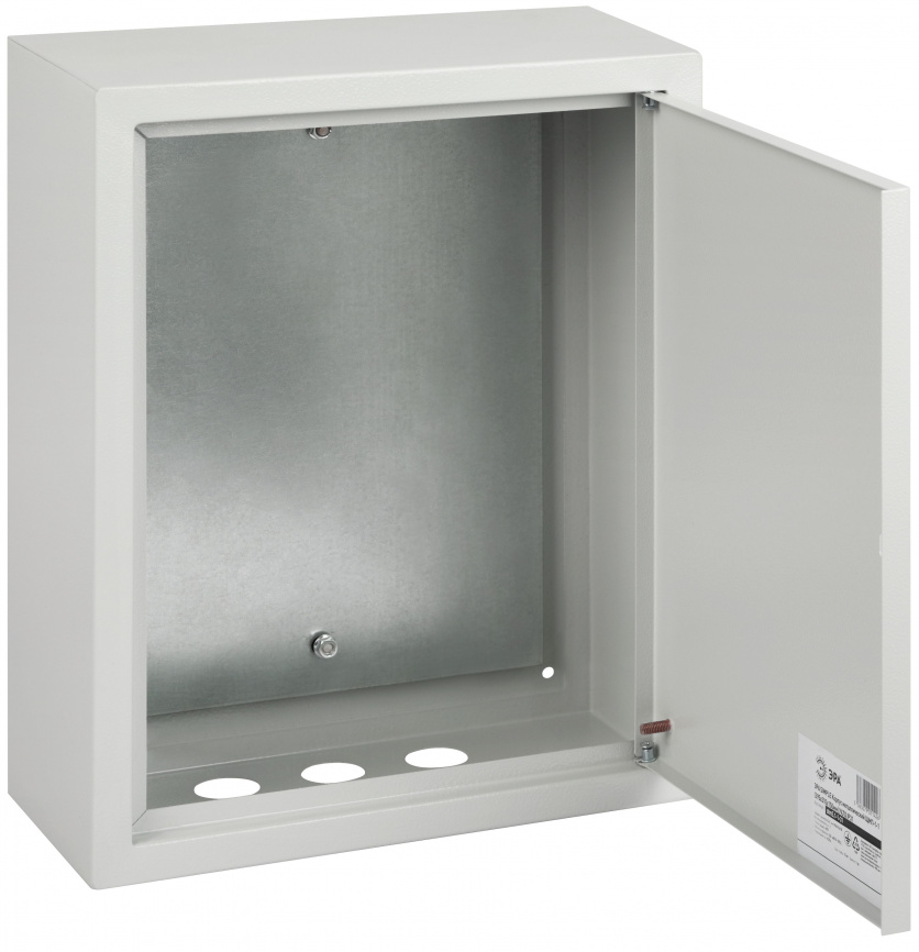 Корпус металлический ЭРА SIMPLE ЩМП-1-1 (395х310х150мм) IP31 УХЛ3 серый фото 1