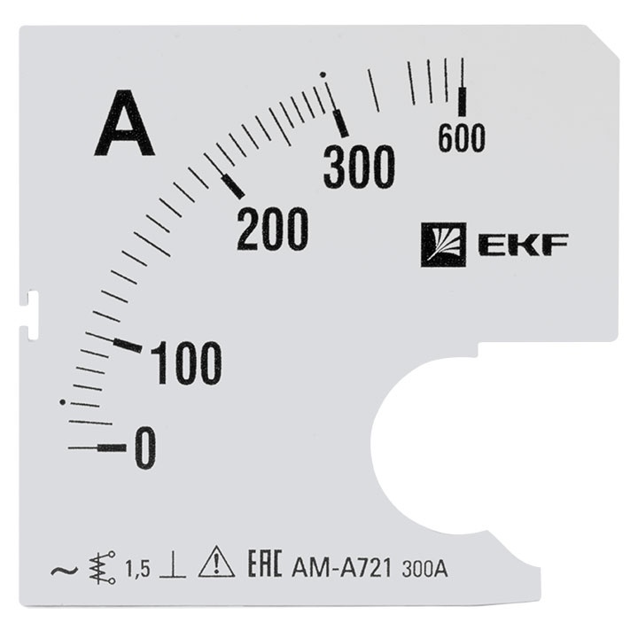 Шкала сменная для A721 300/5А-1,5 EKF фото 1
