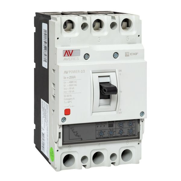 Выключатель AV POWER-2/3 250А 50kA ETU2.0 фото 1