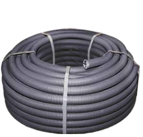 Труба гофр.ПВХ с зондом d16мм (100м) черная EKF Plast фото 1