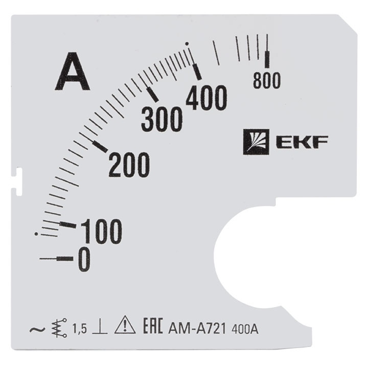 Шкала сменная для A721 400/5А-1,5 EKF  фото 1