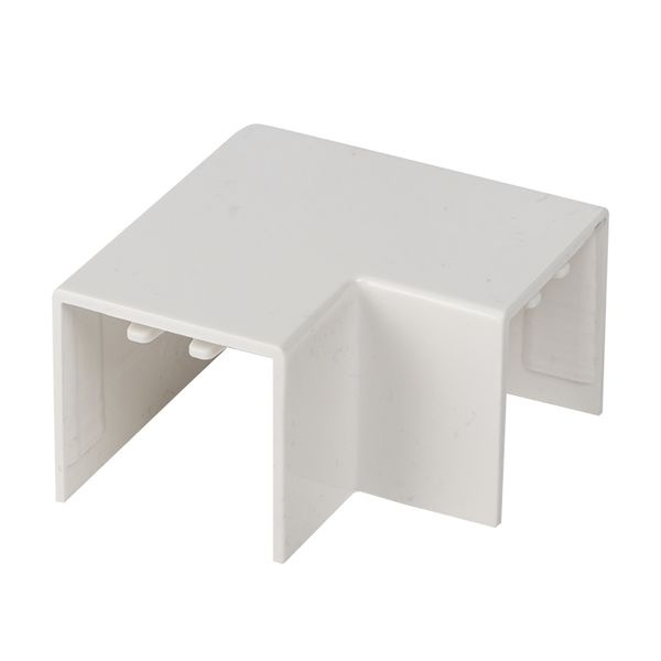 Поворот 90 гр EKF-Plast 25x25 (4 шт) белый фото 1