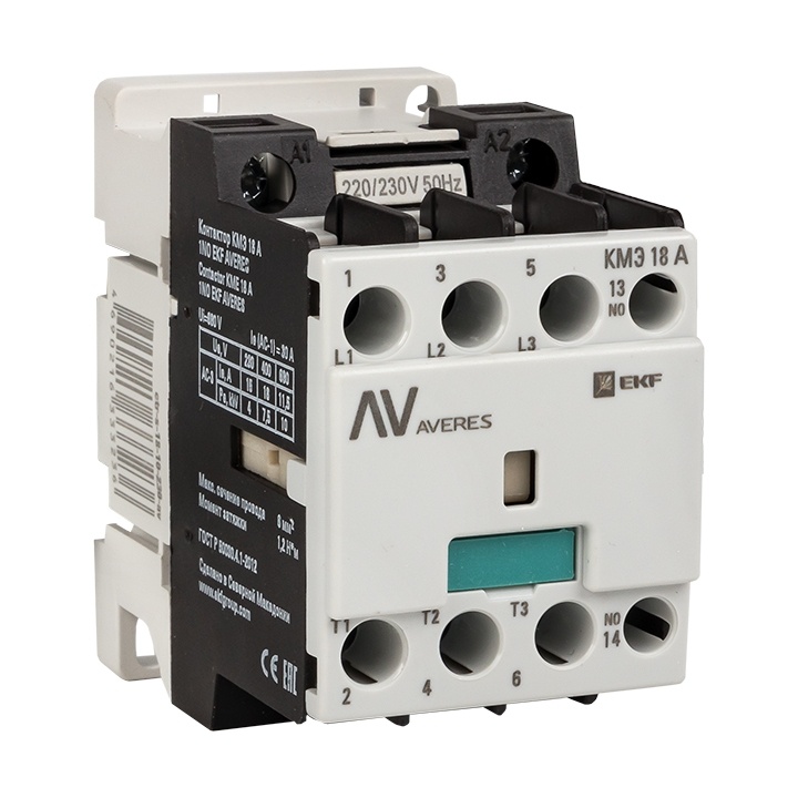 Контактор КМЭ 50А 230В АС EKF AVERES фото 1