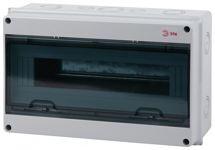 Корпус пластиковый навесной ЭРА SIMPLE КМПн-15 IP65 серый фото 1