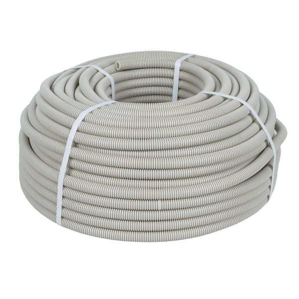 Труба гофр.ПВХ с зондом d50мм (20м) EKF Plast фото 1